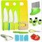 17Pcs Montessori Kitchen Tools Toddlers-Kids Cooking Sets Real-Toddler Safe Knives Set Kitchen Cookware Baking Toy Sets